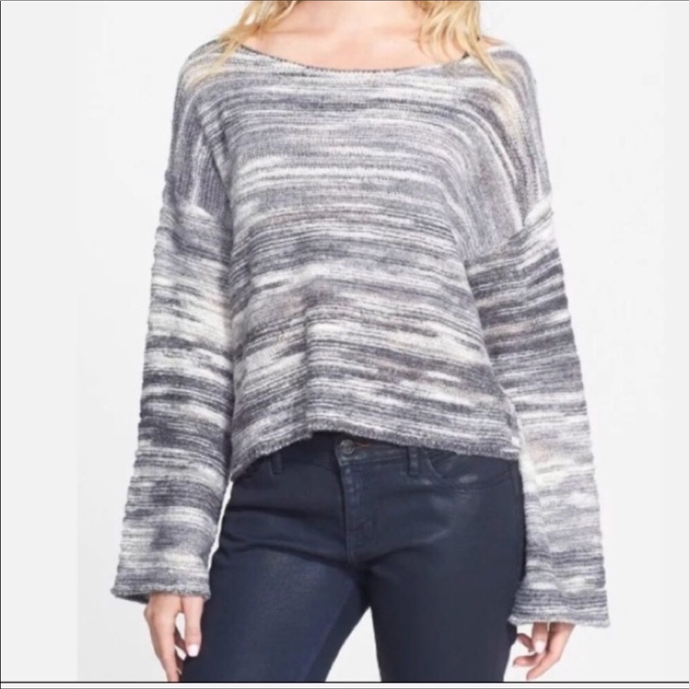 💝NWT ❋ Space Dye Open Knit Bell Sleeve Sweater💝